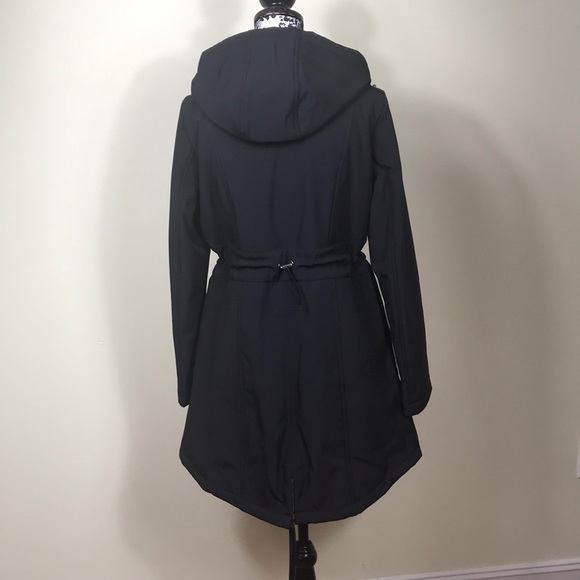 Michael Kors Hooded Soft Coat 🧥 Black W AUTHENTIC - Picture 7 of 8